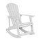 Flash Furniture White Adirondack Rockers & 1 Side Table, PK 4 JJ-C14705-4-T14001-WH-GG - alternate 2